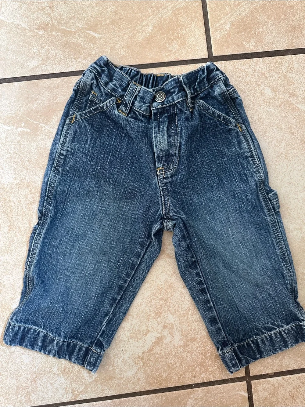 Y2K 2004 GAP Dark Blue Denim Toddler Pull-On Jeans